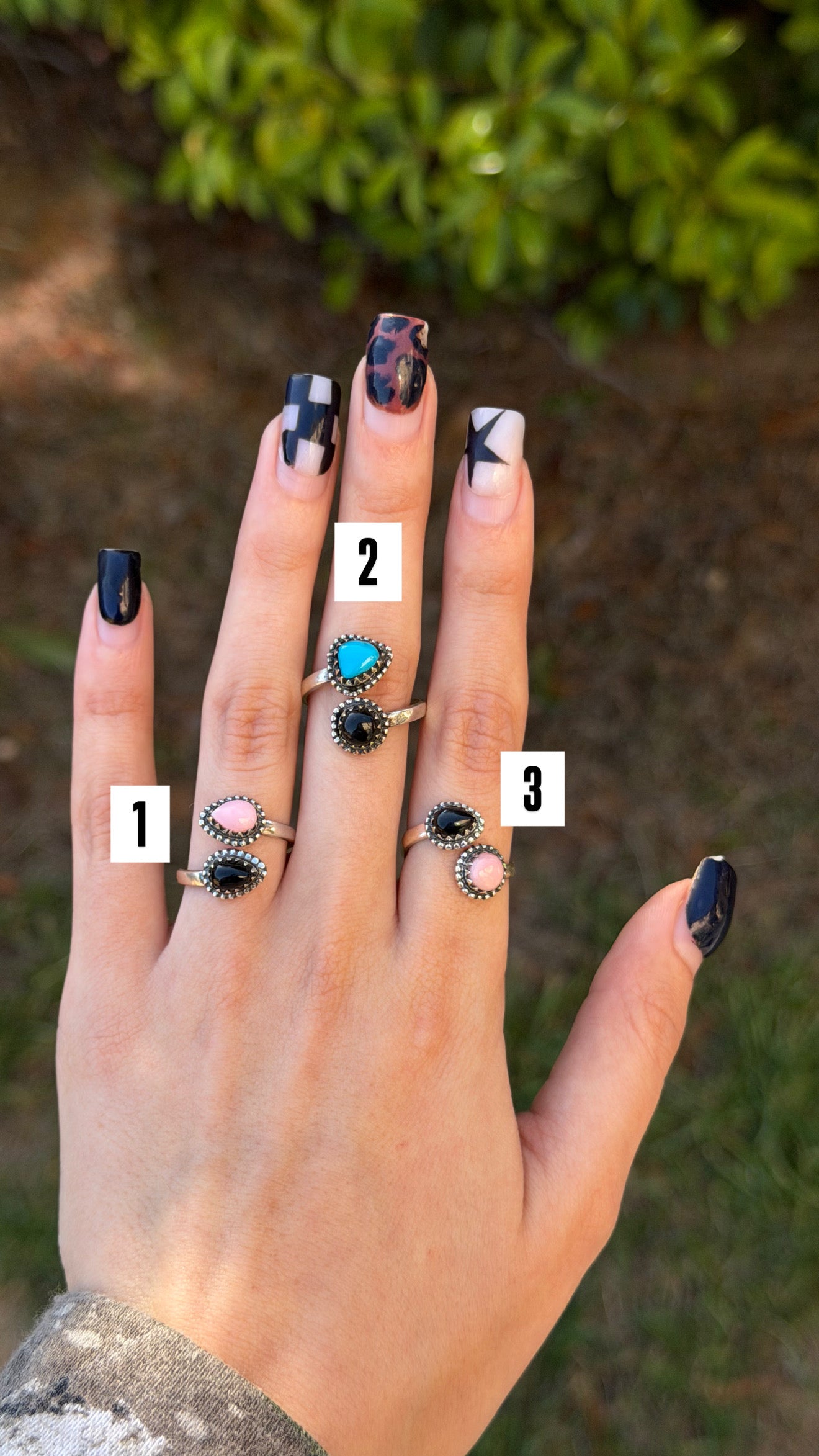 Adjustable bypass rings (sz 7-10)