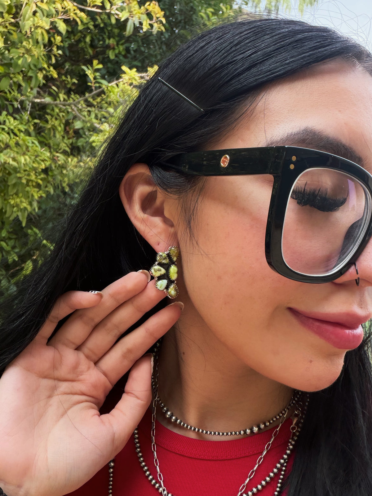 Palomino Half Cluster Earrings