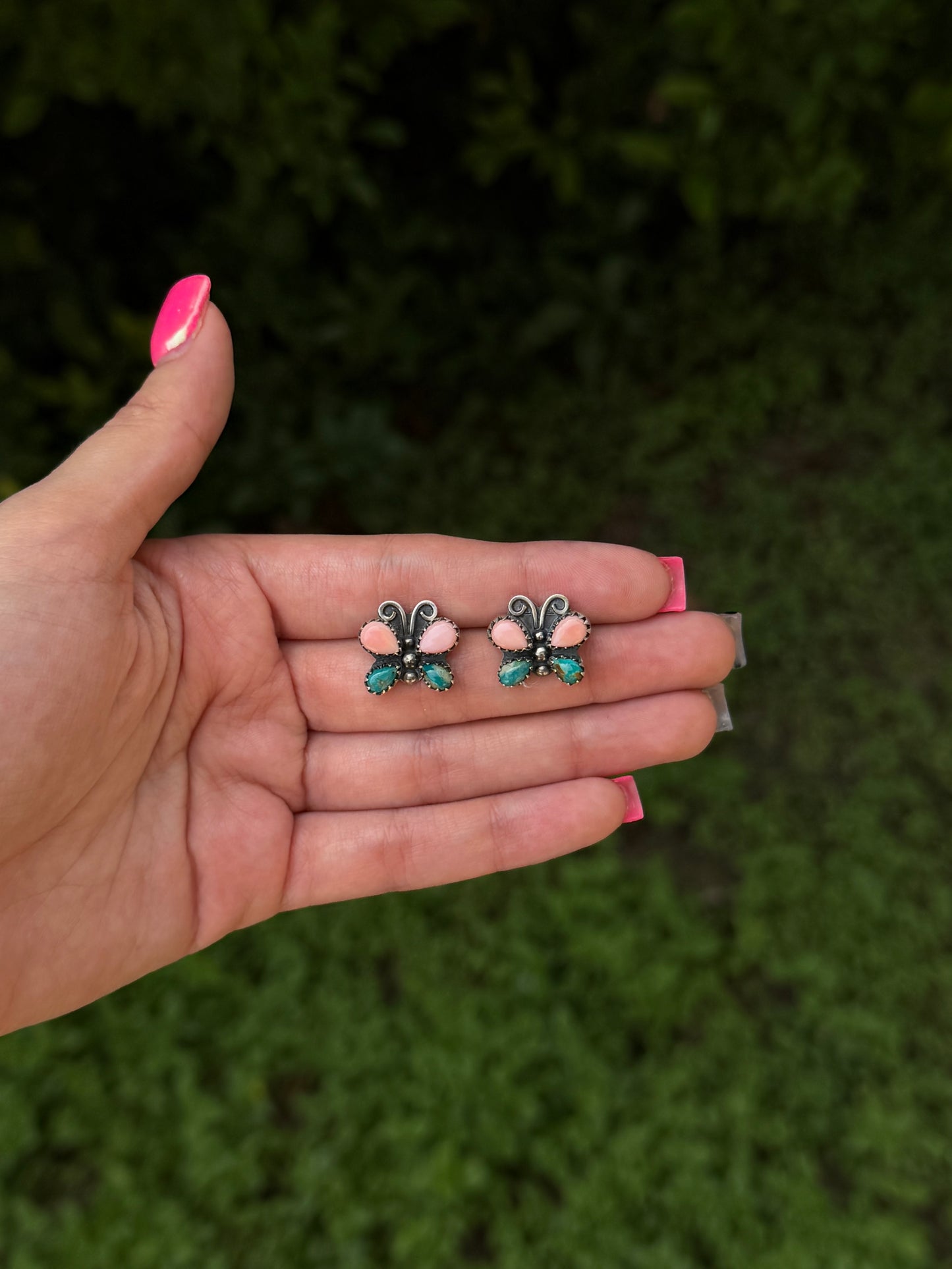 Butterfly earrings studs