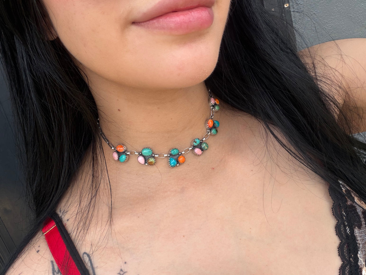 Multi stone Choker/Necklace