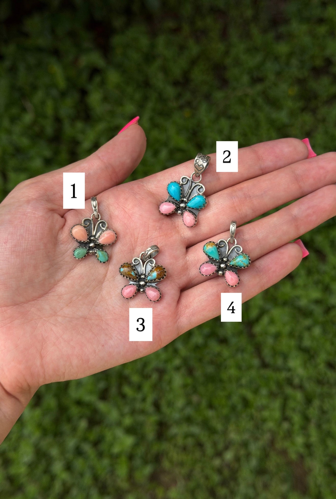 Mini butterfly pendants