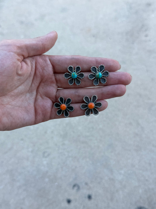 Flower Stud Earrings