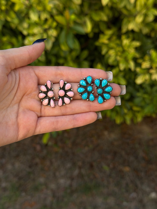 Half Cluster Earrings